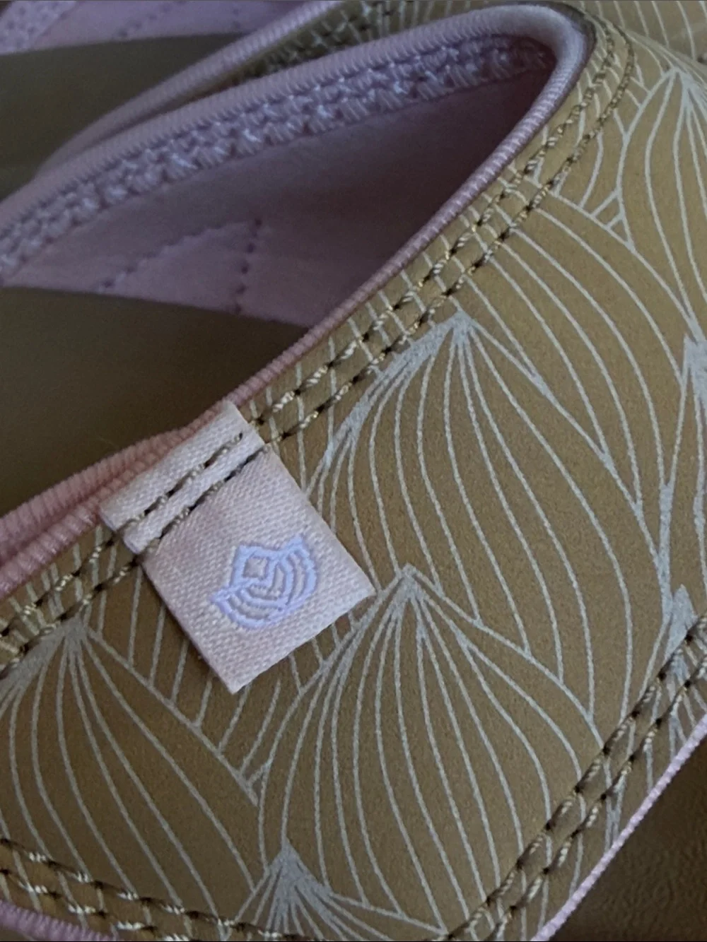 Spenco Comfort Tan/Pink Kholo Wave Orthotic Slide Sandals NWT